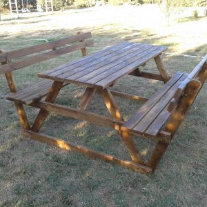 Sırt Dayamalı Ahşap Piknik Masası